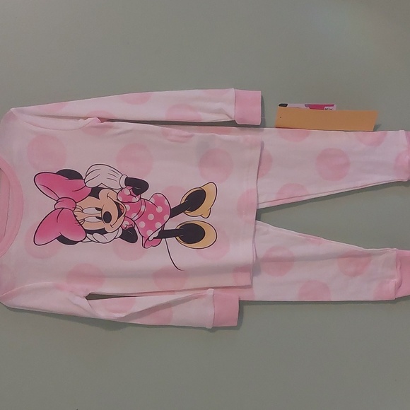 Disney Girls 2 Piece Matching Set Pajamas Minnie Mouse Disney Princesses Sz 5T - Picture 9 of 17